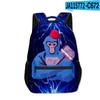 Trendy Novelty Kpop Youthful School Bags Unisex Gorilla Tag Travel Bags 3D Print Oxford Waterproof Notebook Shoulder Backpacks