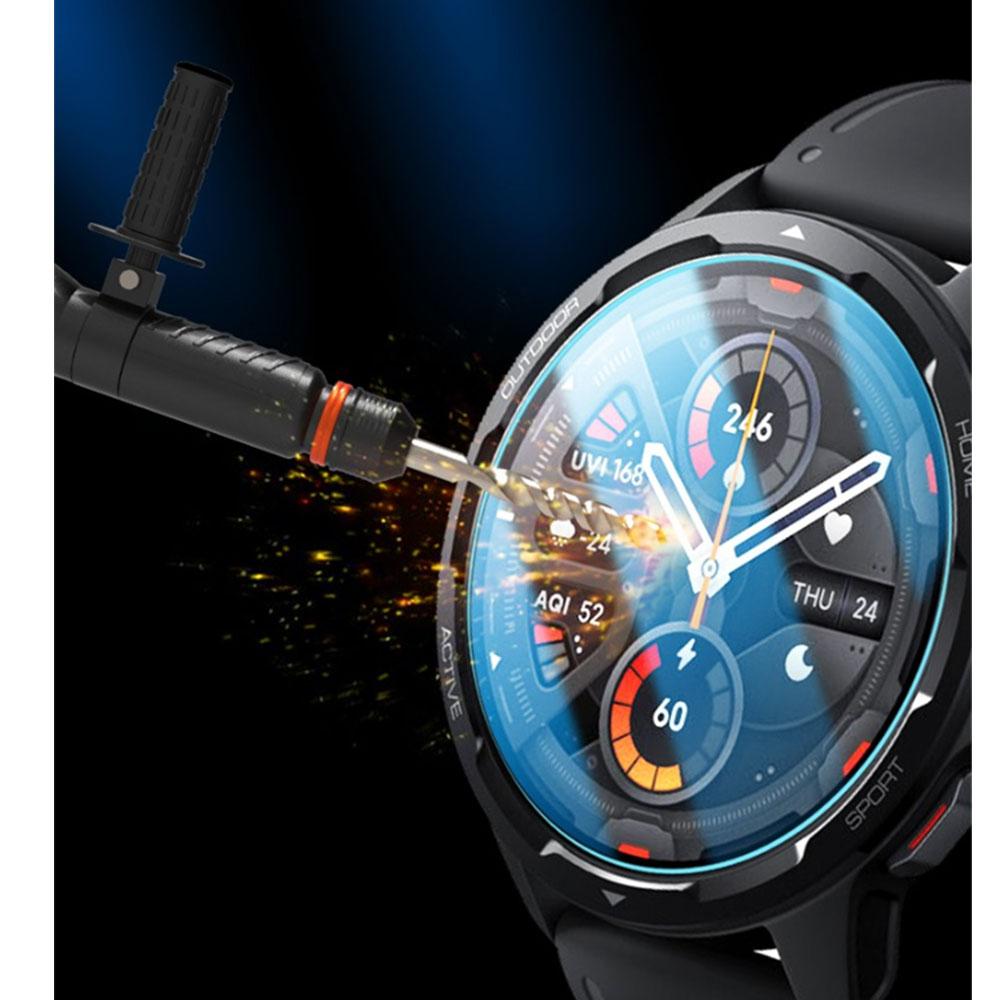 8PCS/lot Protective Film Tempered Glass For Xiaomi MI Watch Color 2 Screen Protector Films Clear HD For Xiaomi Watch S1 Active