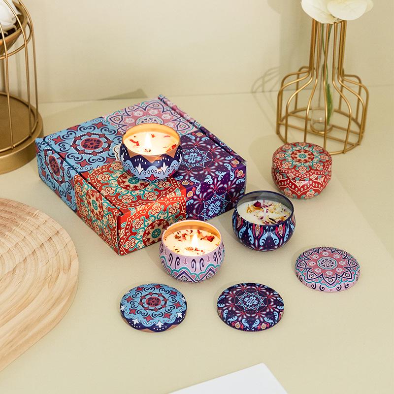 Scented Soy Candle - Romantic Fragrance with Dried Flowers, Ideal for Weddings, Valentine's, Birthdays, and Home Décor