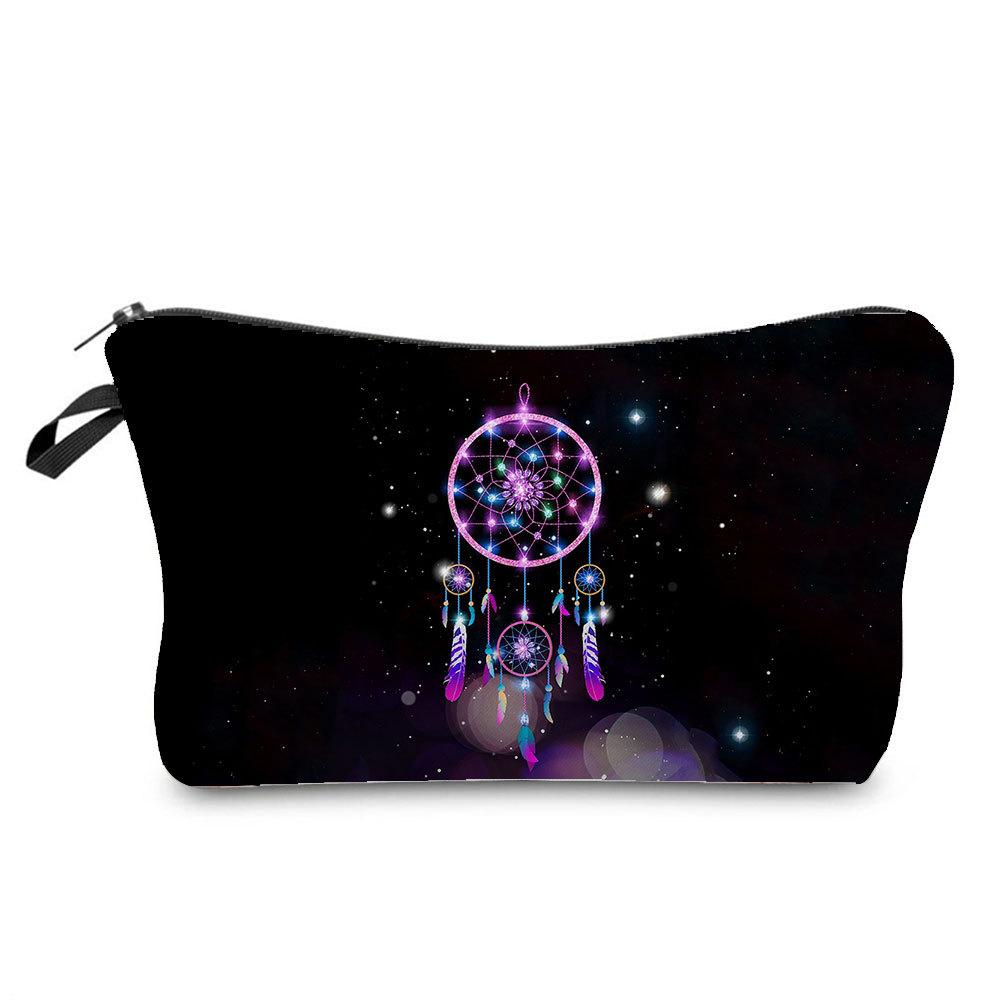 Women Dreamcatcher Print Cosmetic Bag Toiletries Organize Travel Storage Case
