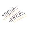 100 Piezas/Bolsa 5cm/6cm Horquillas para el Cabello de Aleación en Forma de U Pinzas Onduladas para el Cabello Pasadores Metálicos Simples Pasadores Herramientas para Peinado de Novia Horquillas