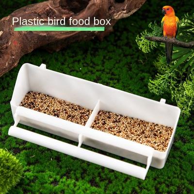 Hanging Feeder Water Drinker Cage Cup Feeding Bowl Bird Feeder Bird Feed Trough Food Dish