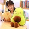 Adorable Avocado Plush Pillow: Soft, Skin-Friendly Cushion with Smiling Expression - Perfect Gift for Men and Women