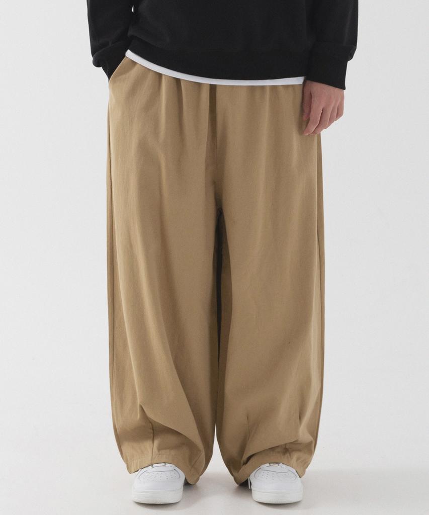 PIANER [2 Pack] Washed Cotton Balloon Pants (4 Colors)