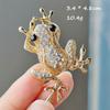 Green Frog Brooch  Animal Brooch Suit Collar Brooch Jewelry Gift