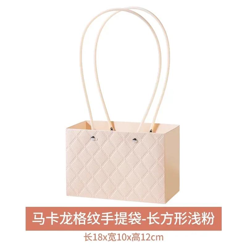 Festa de Casamento Rosa Flor Caixa de Presente Buquês de Flores Embalagem Caixa de Papel Sacola de Transporte Cesta de Armazenamento Dia dos Namorados Aniversário 10 PEÇAS