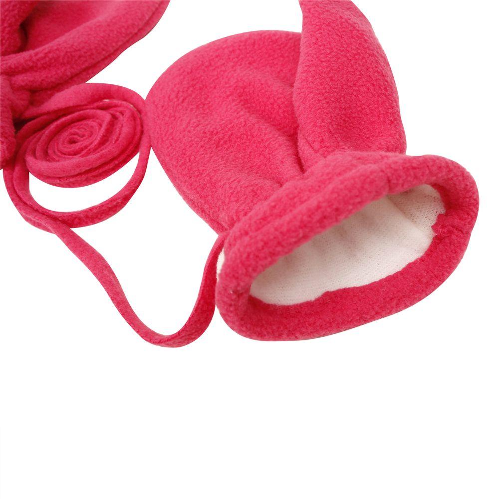 4T Polar Fleece Easy-On Baby Toddler Lanyard Mittens Boys Girls Gloves Fleece Lined Kids Mittens