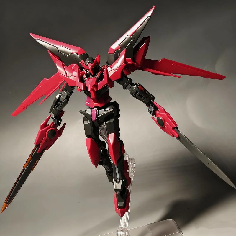 Hg 1/144 Bf Exia Dark Matter Action Figure Kit Assembly Model Doll Pvc Toy Mecha Figurine Collectible Ornament Boy Surprise Gift