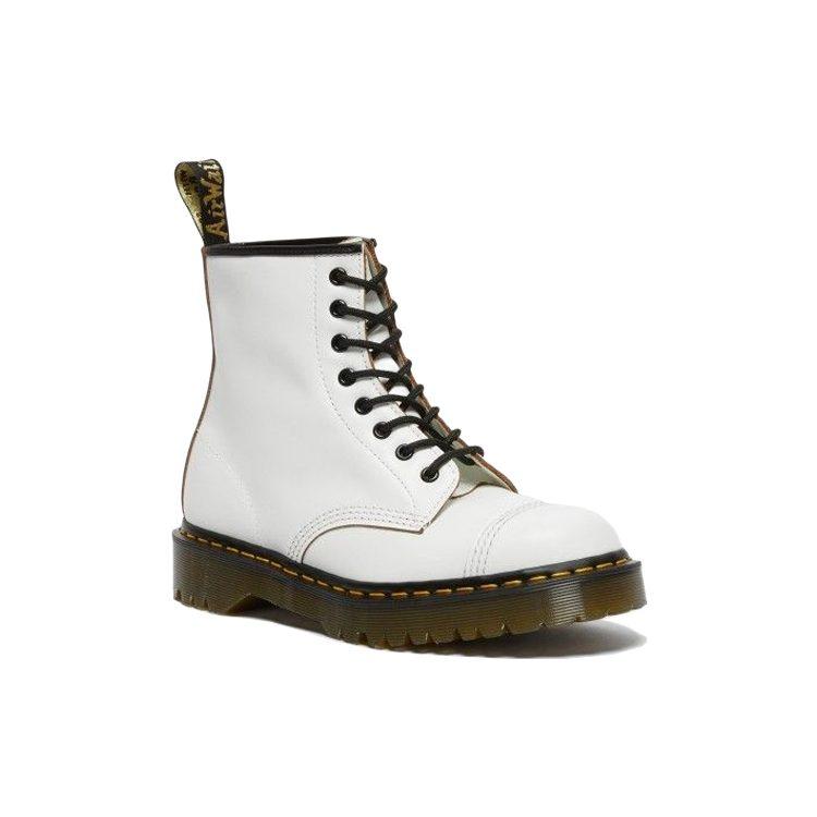Dr. Martens 1460 Bex Made In England Toe Cap Lace Up Boots 'White' 27386100