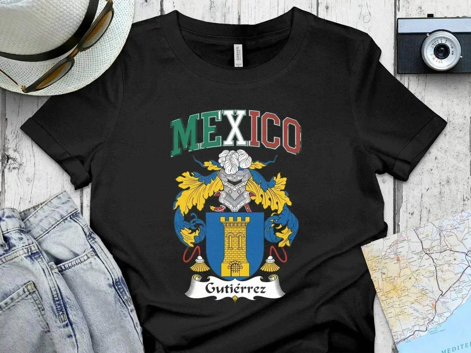 Mexico Gutierrez Heritage Pride Graphic Design T-Shirt M