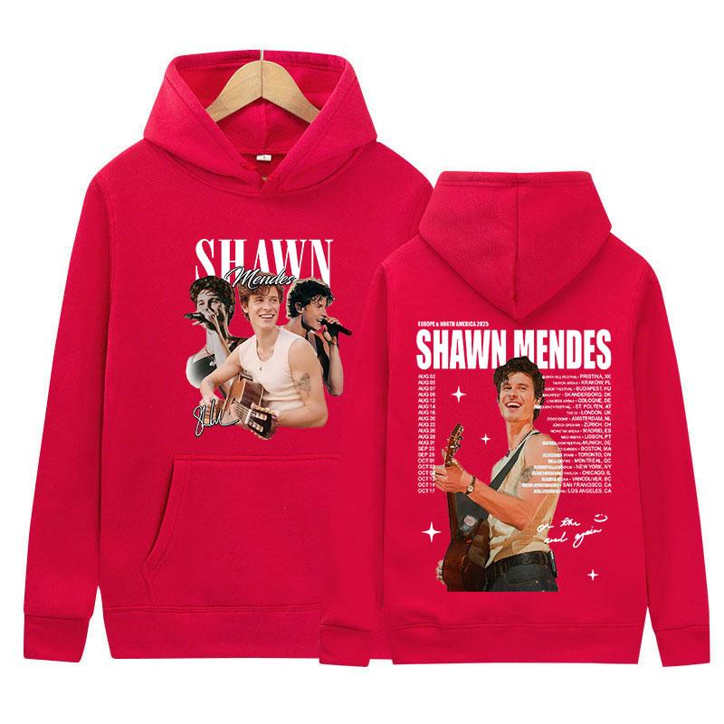 Rapper Shawn Mendes Tour New Album Hoody Men Clothing Vintage Oversized Sweatshirt Hip Hop Gothic Long Sleeve Hoodies Streetwear