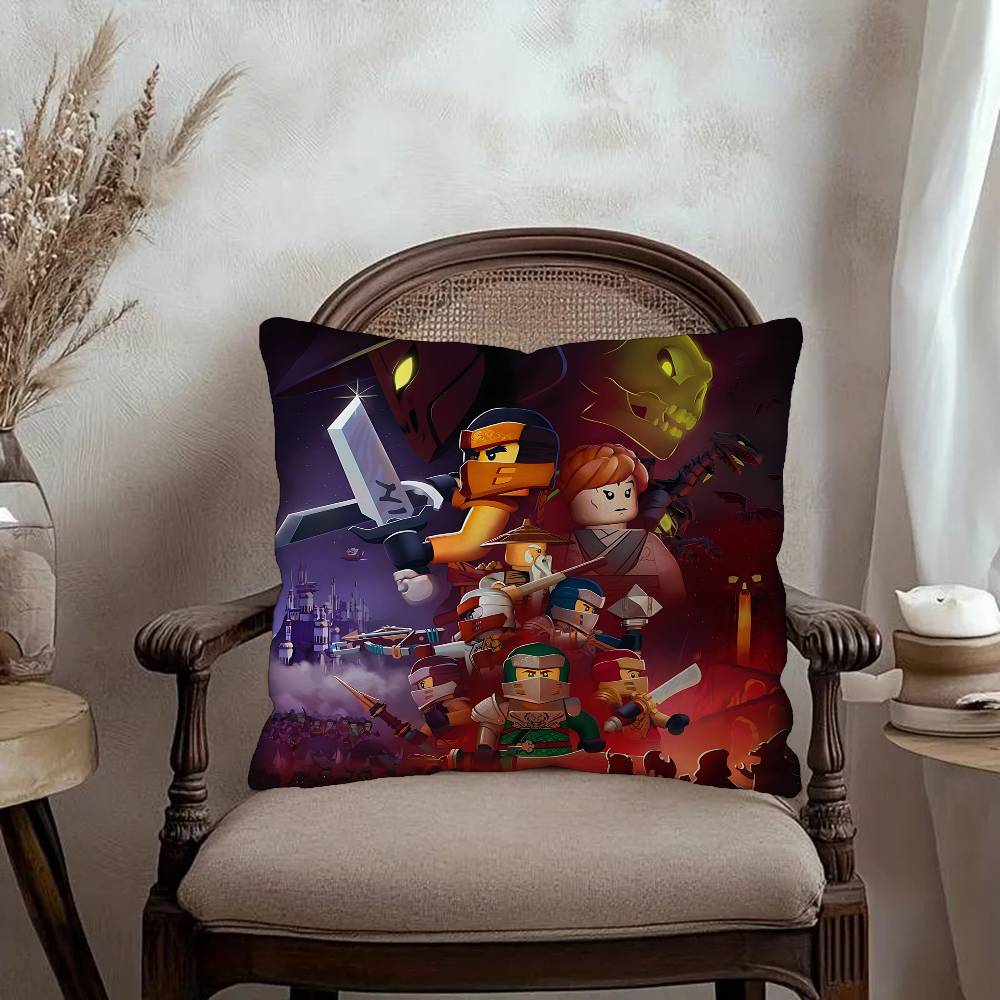 Cool Cartoon-N-Ninjago Pillow Cushion Cover Pillowcase Living Room Sofa Home Decor Customized