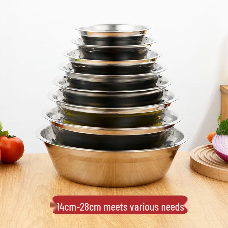 Multi-purpose Stainless Steel Kitchen Bowl