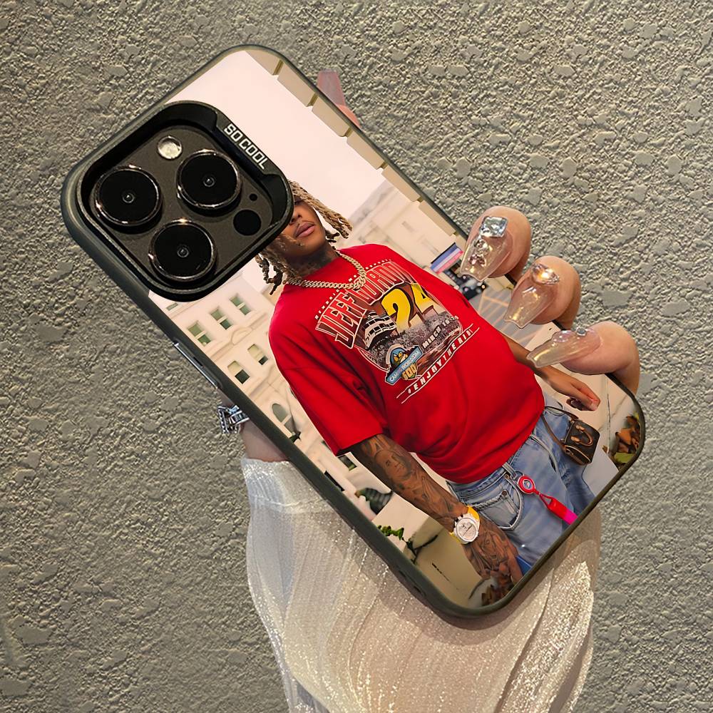 Coque de téléphone Rapper Y-Zola Pour IPhone 16 15 Plus 14 13 12mini 11Pro Max Bonbon Mate Anti-choc Housse Arrière