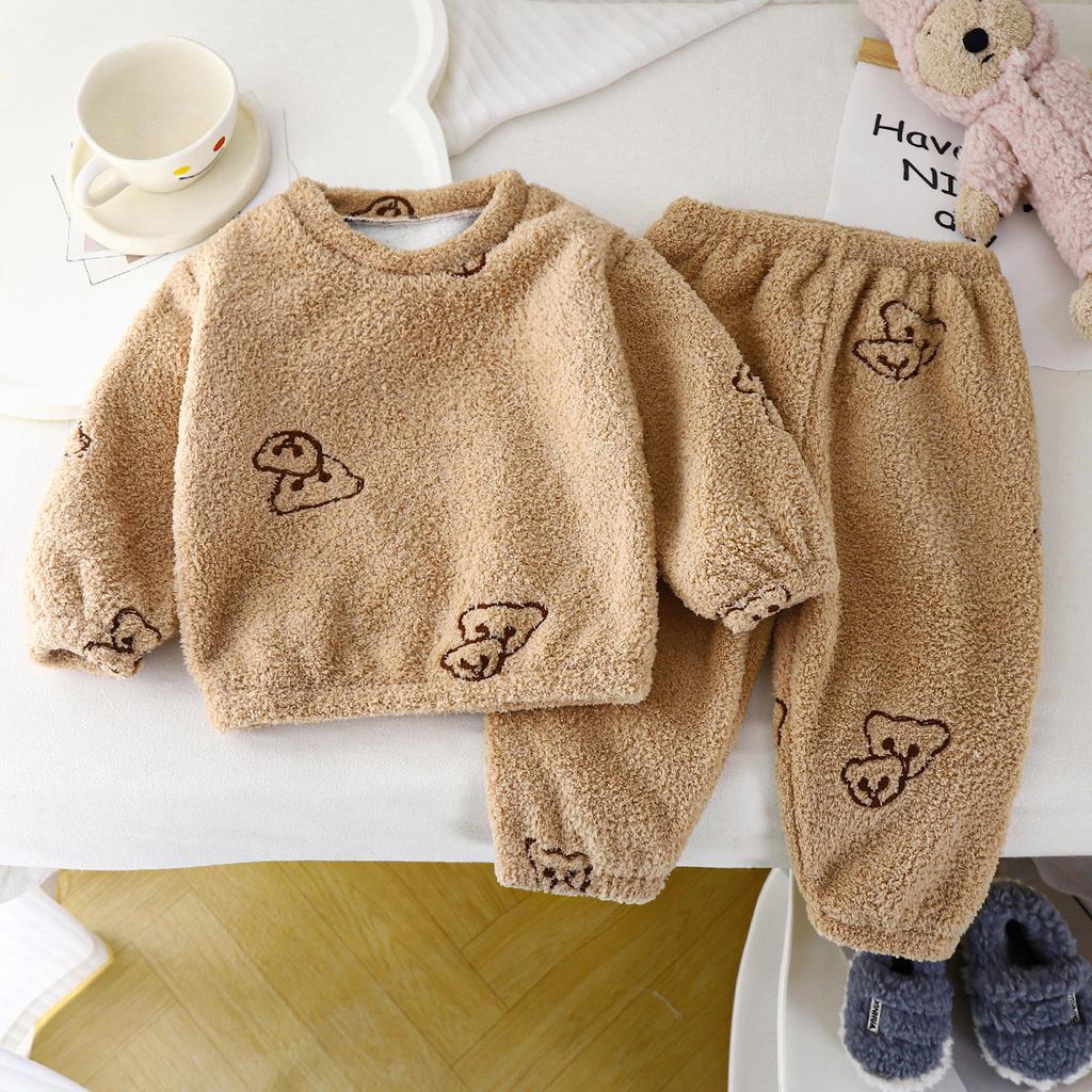 Kinder Samt Hoodie Winter Baby Dick Mädchen Oberteil Warm Unterhemd Kinderbekleidung