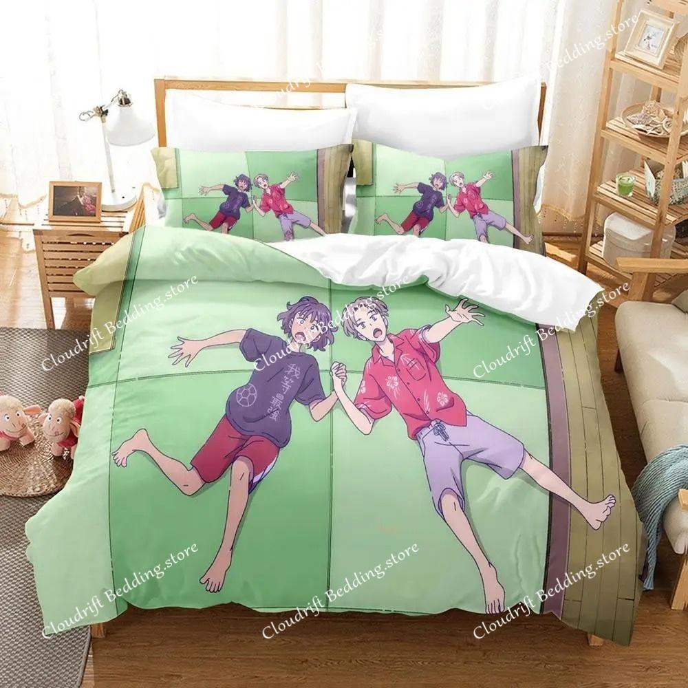 3d Printing Anime Deji Meets Girl Bedding Set Cartoon Anime Adult Kid Bedroom Duvet Cover Sets 3D Kawaii Girls
