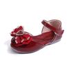 Girls' Heart Rhinestone Bow-Decorated Patent Leather Soft-Sole Princess Shoes / Fish-Mouth Children's Princess Sandals