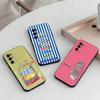 Sardine Phone Case Black Silicone Soft For Samsung S25,S24,S21,S22,S23,S30,Ultra,S20,Plus,Fe,Lite