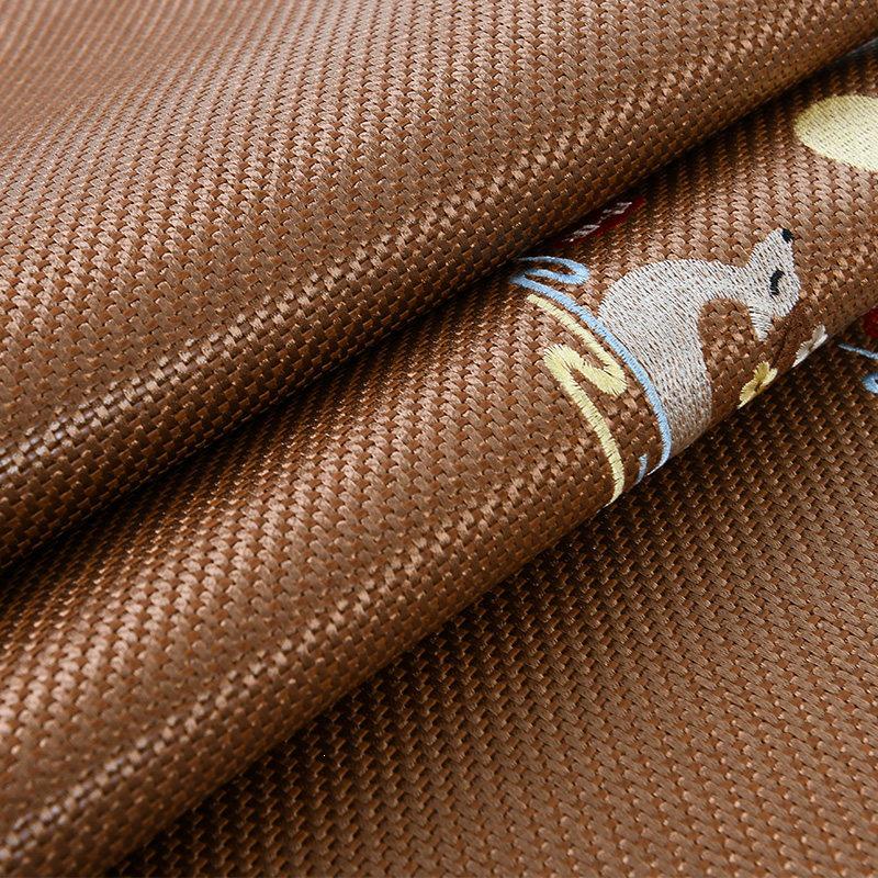 Summer Cool Rattan Pillow Mat & Pillowcase Set - Ice Silk Bamboo, Pair for Adults