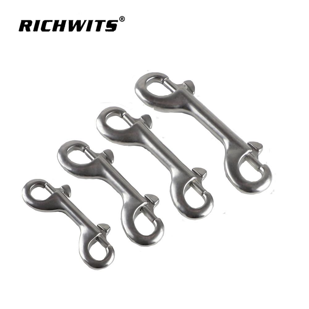RICHWITS Acier Inoxydable 316 Crochet à Ressort Double Extrémité en Forme de B