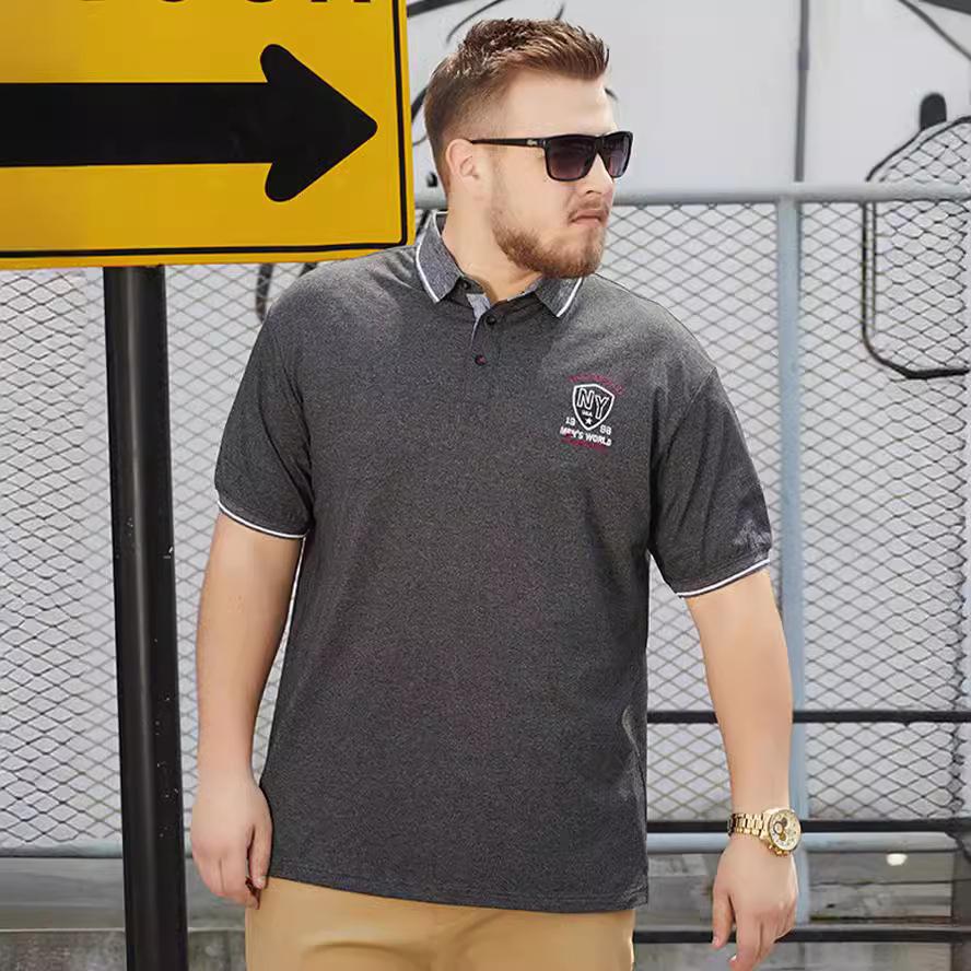 Short Sleeve Polo Shirts for Men Work Pullover Shirts Moisture Wicking Lightweight Golf Shirts Men's Summer Loose Fit Button Up Collared Tee Shirt