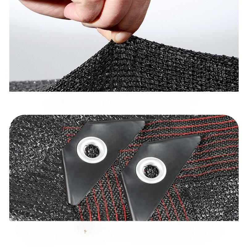 1pc Striped High-Density Breathable Sun Shade Net - Durable Plastic Outdoor Shading Fabric for Carport, Garden, and Corridor Cooling Canopy