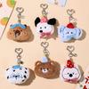 Girl'S Kawaii Pendant Cute Little Animal Figurines Sweet Girlish Doll Accessories Versatile Keychains Pendants