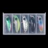 Ultra-Small Hard Bait Lead Fish Single Hook Set Five Boxes Metal Horse Mouth Three Hooks Blood Groove Sequins for Bass Trout