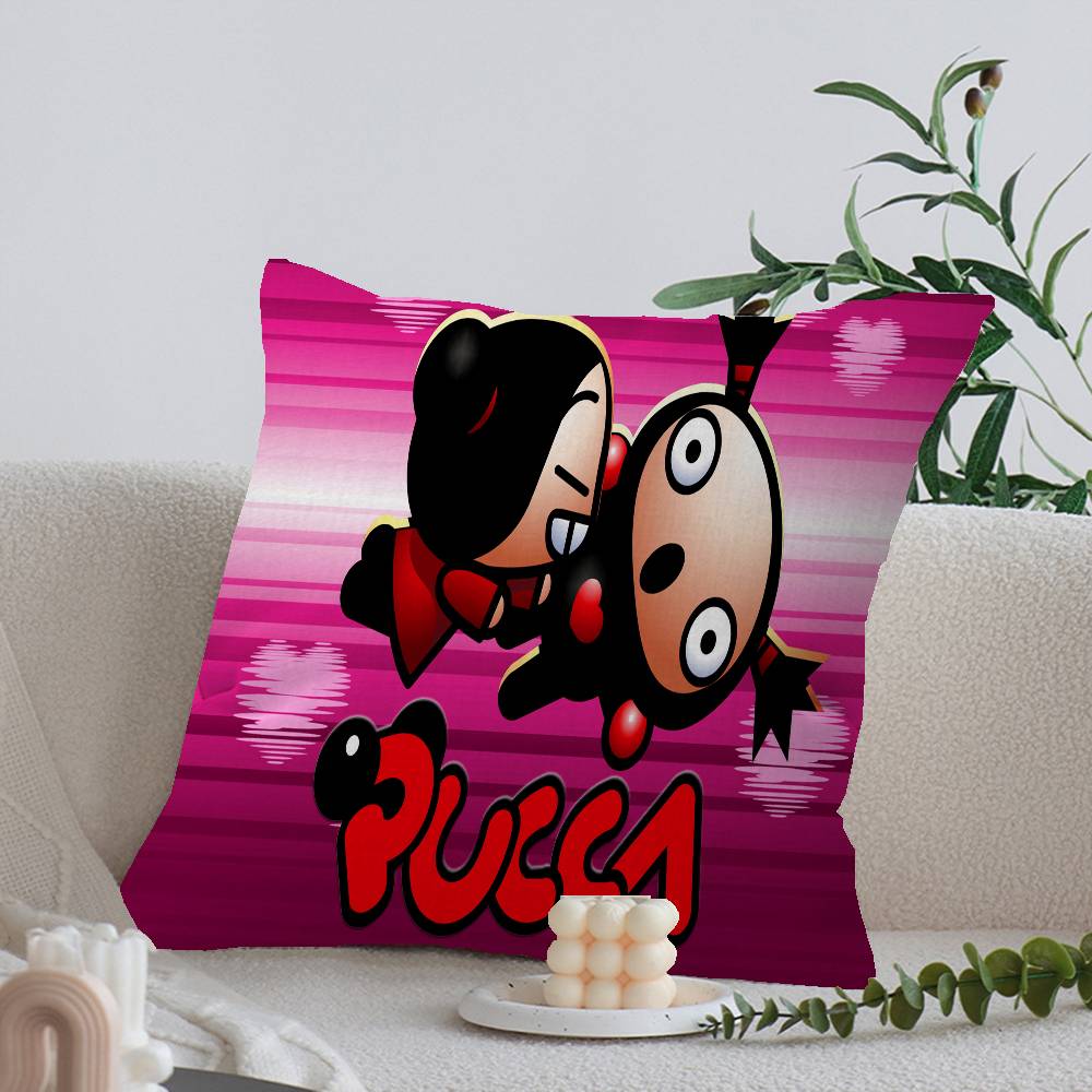Mała poszewka na poduszkę P-Pucca z kreskówką Poszewka na poduszkę Tapicerka Sofa Poduszka dekoracyjna do domu Poszewka na poduszkę