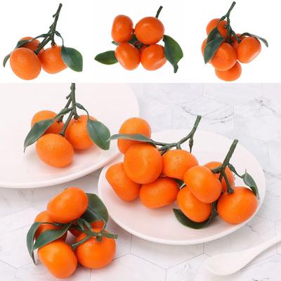Forniture per mandarini artificiali da cucina, parti espositive, simulate realistiche