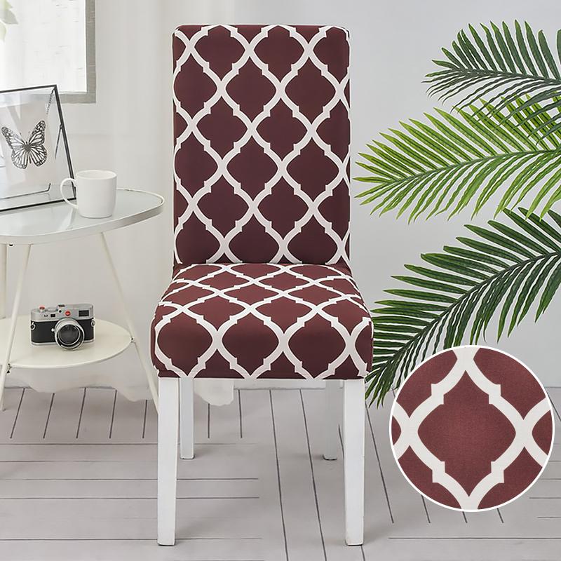 Dining Chair Slipcover,High Stretch Removable Washable Chair Seat Protector Cover for Home Party Hotel Wedding Ceremony 4/6pcs