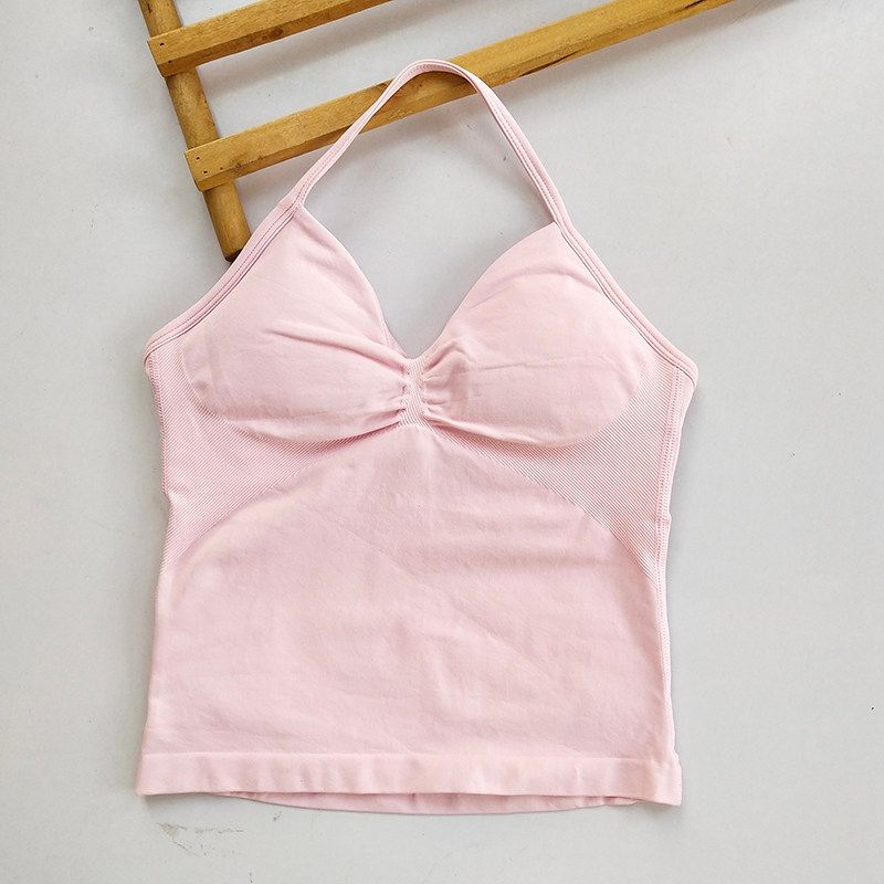 Neck Beauty Back Yoga Suit DF Sports Vest European and American Internet Celebrity Exaggerates Hips Shorts Training Peach Workout Clothes Women