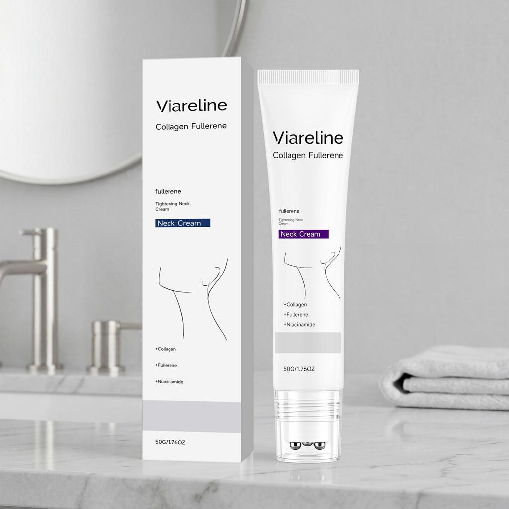 VIARELINE Collagen Neck Cream - Softens, Moisturizes & Hydrates Daily.