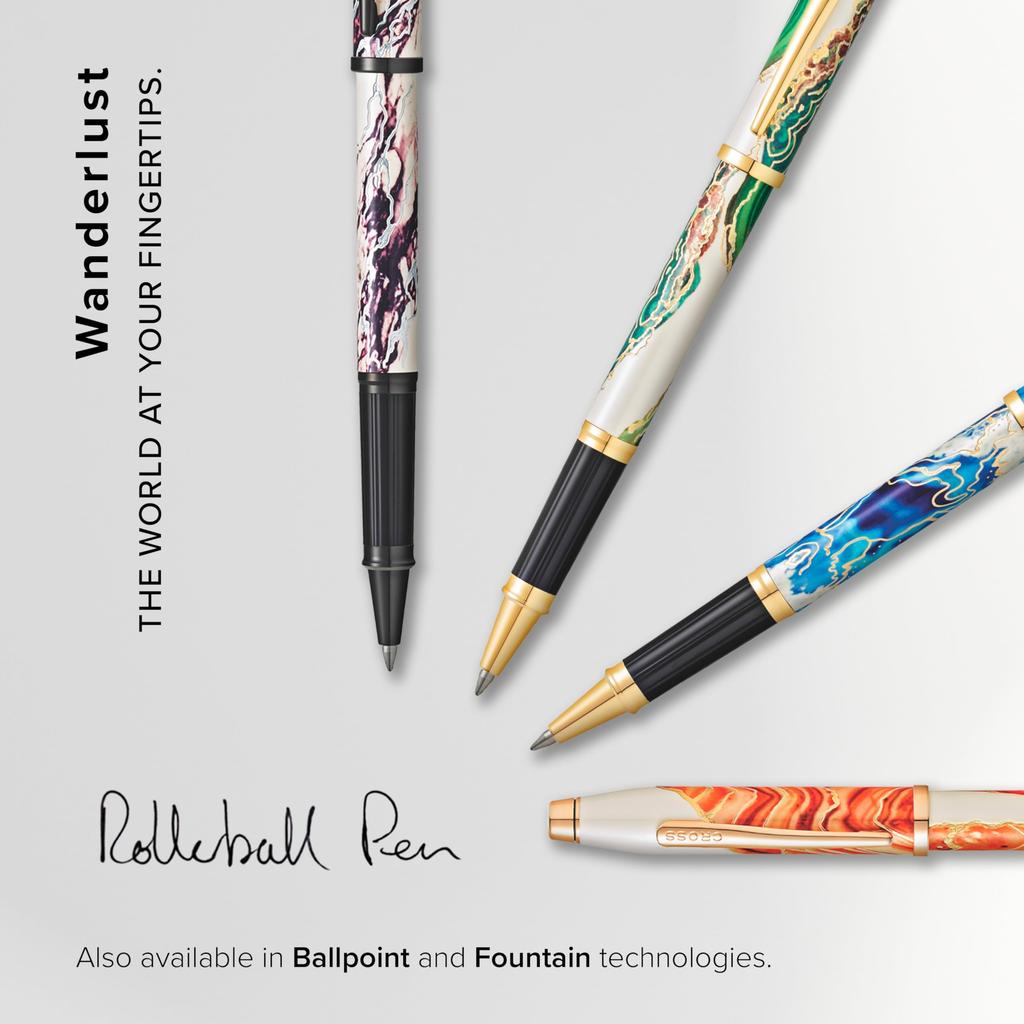 CROSS Wanderlust Malta Ballpoint Pen Water-Based NAT0755-4 (Officially Imported)