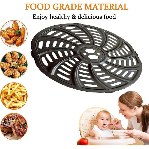 4QT Air Fryer Grill Plate for Gourmia GAF486 4 Quart Digital Air Fryers, Upgraded Grill Pan Crisping Plate Tray Rack Shelf Grate Grid for Gourmia Air