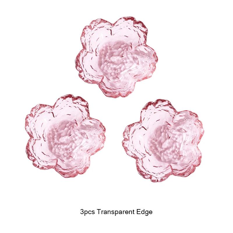 Cherry Blossom Sauce Dishes Small Glass Dish Sauce Bowl Gold Inlay Ice Cream Small Dinner Plates Kitchen Supplies