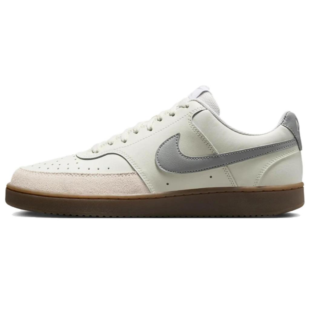 Nike Court Vision Brown Shadow Vintage Low top Skateboard Shoes Unisex White Brown HV2530-100(Team1962-)