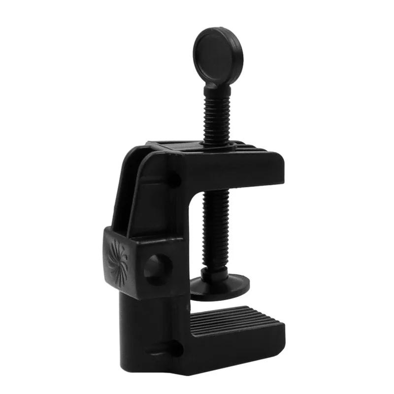 

Table Lamp Cantilever Bracket Clamp Hardware Plastic Stand Microphone Light Holder with Non-slip Lights Lighting Accessories чорний