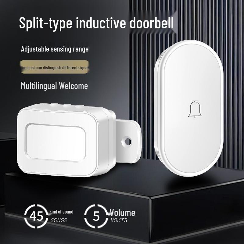 Villa Welcome Infrared Induction Doorbell: Long-Distance Split Type Entry Chime