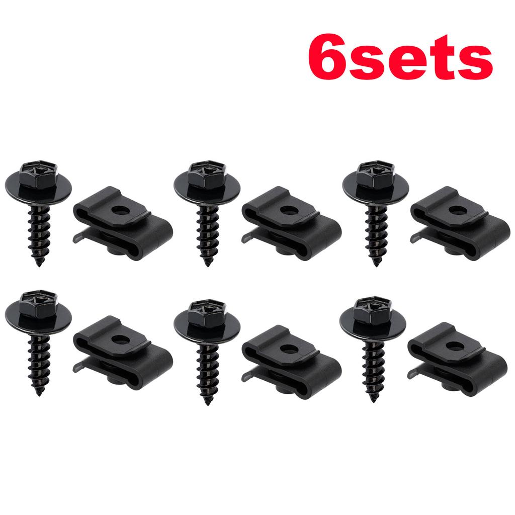 Bumper Cover Fender Liner Screw with U-Nut Kit for Toyota RAV4 Sienna Yaris Lexus HS250h RX300 RX330 RX350 9046705114 9015960488