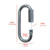 2x Quick Link Chain Connector Sturdy Screw Lock Clip for Yard Fishing Hiking