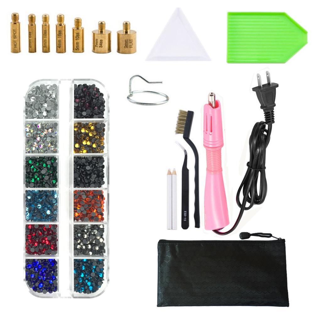 Rhinestone Setter Kit: DIY Hotfix Glue and Flatback Rhinestones with Setting Tools
