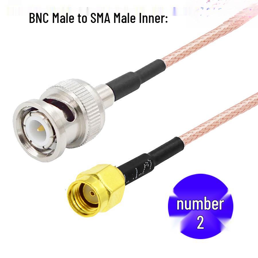 BNC Male to SMA Male RF Coaxial Adapter Antenna Extension Cable