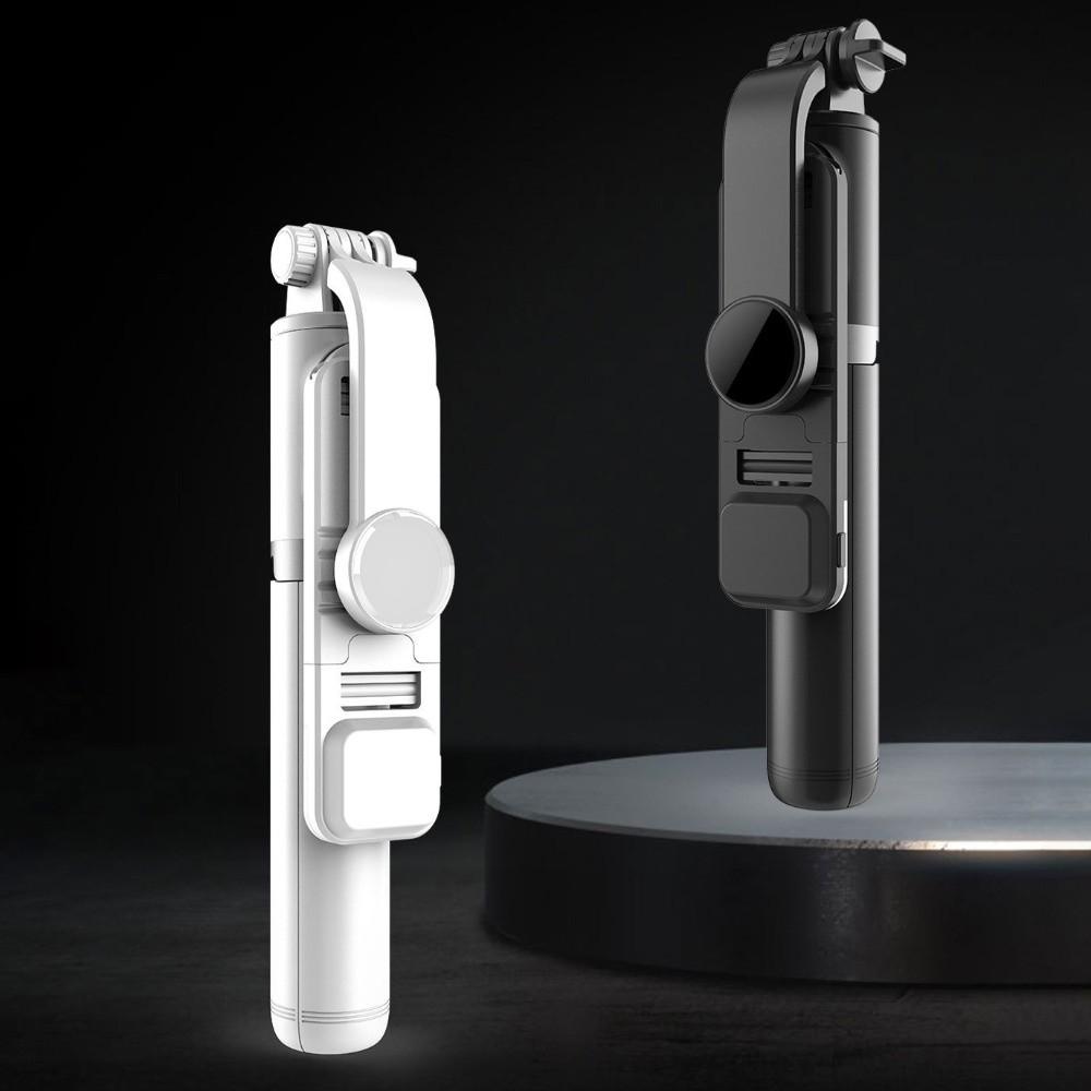 White Fill Light Bluetooth Selfie Stick Tripod Telescopic Selfie Stick Vlog Photography