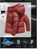 2025 Winter Men's Hooded Down Jacket - Korean Style, Warm, Stand Collar, White Duck Down for Middle-Aged & Young