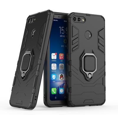 Pancerne Etui Wstrząsoodporne Dla Huawei Y9 Y9A Y9P Y8S Y7 Y7P Y7A Y6 Y6P Y5 Y5P Pro 2018 2019 2020 Bumper Metalowy Pierścień Stojak Tylna Pokrywa