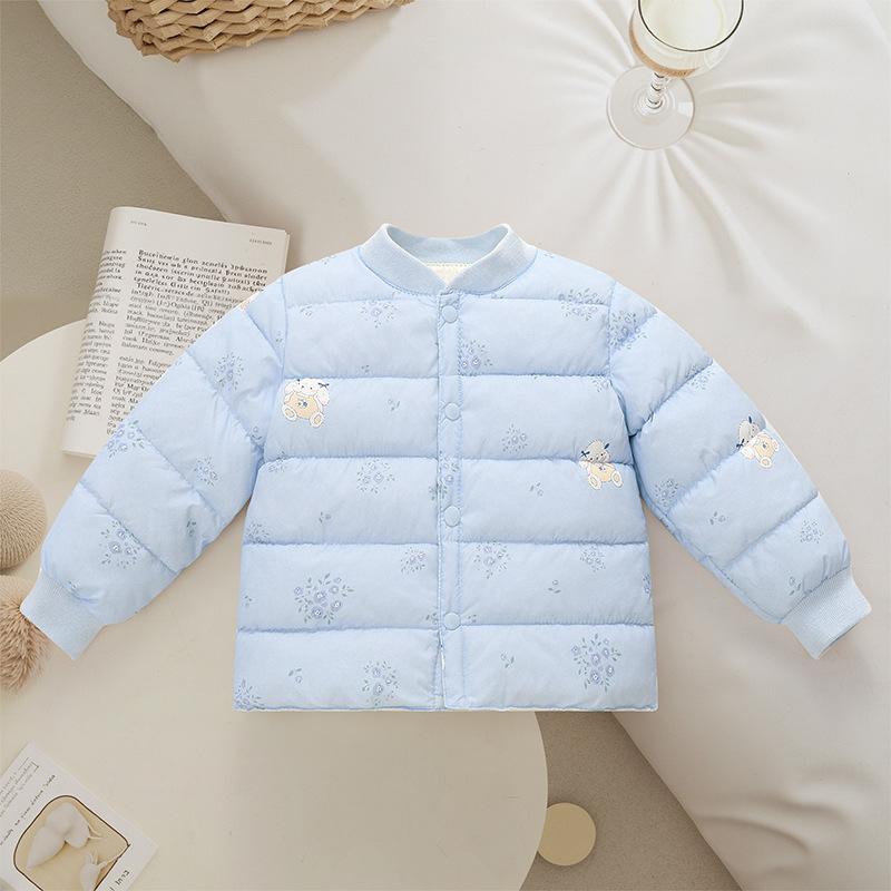 Cartoon Thickened Kids Padded Liner Jacket For Boys And Girls Casual Wear