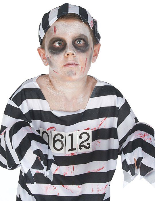 Déguisement de Détenu Zombie - Smiffy's - Modèle Sang - Enfant