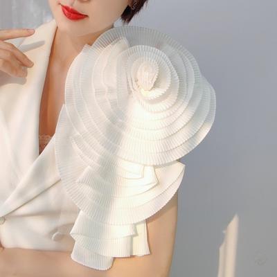 Corsage 3D פרח אפליקציית רב שכבתית שמלת סוודר קפלים חולצה דקור עשה זאת בעצמך תפירת תיקון בגדים אביזרי בגדי מסיבת חתונה קישוט