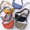 Large capacity niche wide shoulder strap bag spring women's versatile single shoulder messenger bag nylon dumpling bag women